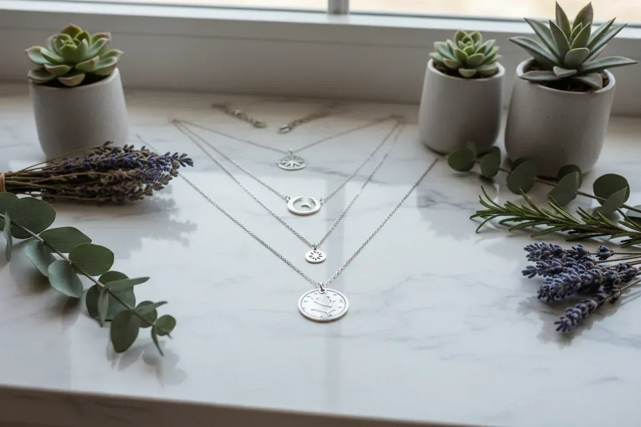 Layered Mandala Necklace - Sorceress Sanctuary Ancient Silver