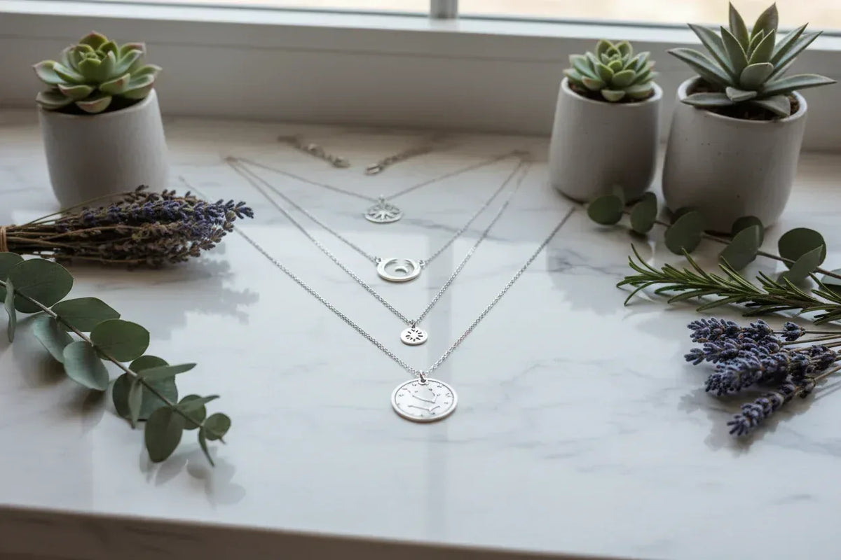 Layered Mandala Necklace - Sorceress Sanctuary Ancient Silver