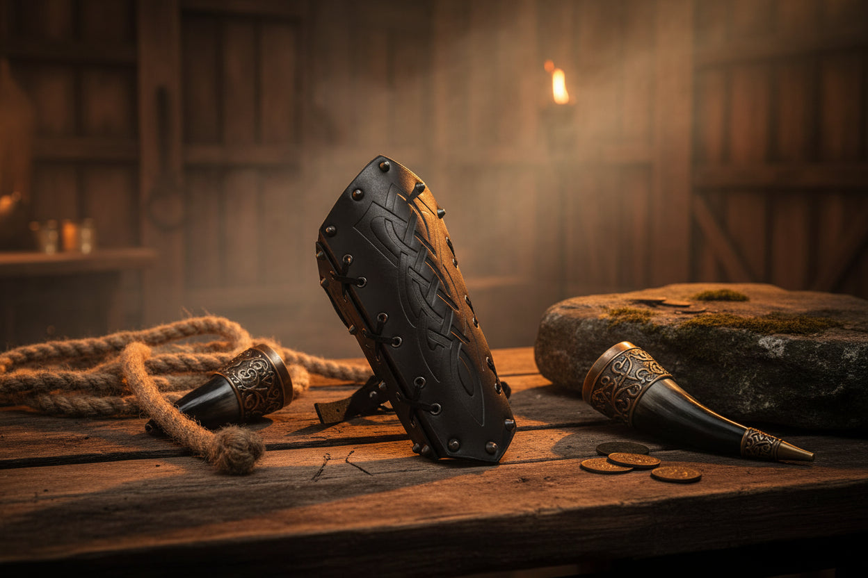 Leather Arm Bracers - Sorceress Sanctuary brown 1-brown 2-black 1-black 2