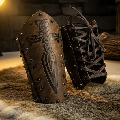 Leather Arm Bracers - Sorceress Sanctuary brown 1-brown 2-black 1-black 2