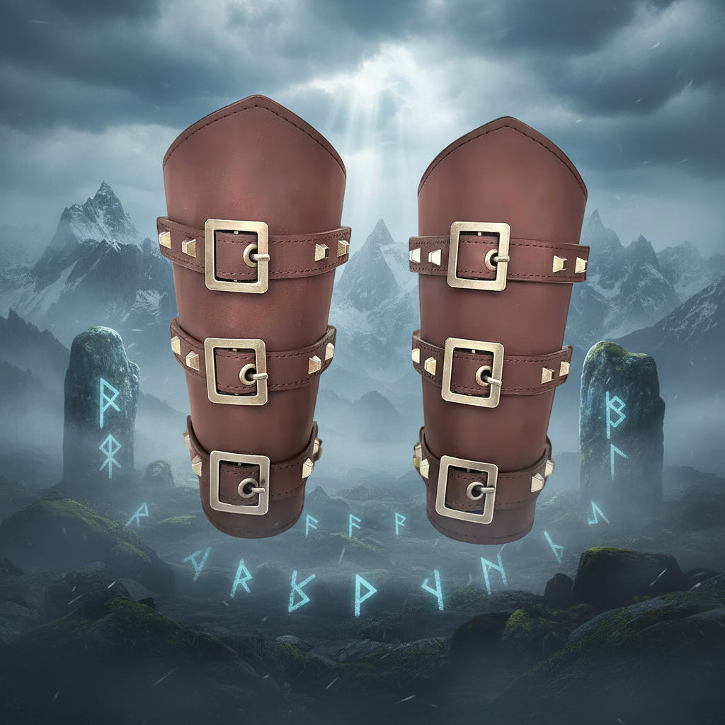 Leather Armguard - Sorceress Sanctuary black-brown