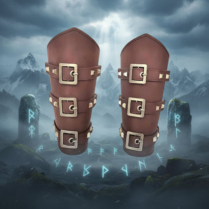 Leather Armguard - Sorceress Sanctuary black-brown