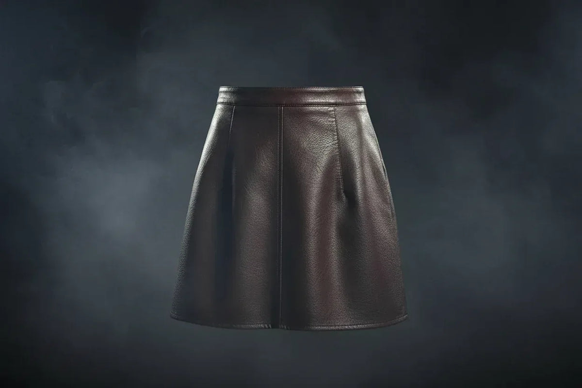 Leather Mini Skirt - Sorceress Sanctuary Black / S-Black / M-Wine red / L-Black / L-Wine red / S
