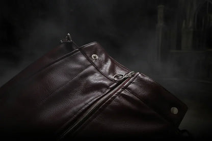 Leather Mini Skirt - Sorceress Sanctuary Black / S-Black / M-Wine red / L-Black / L-Wine red / S