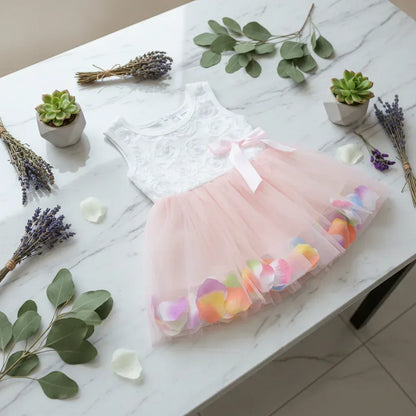 Little Fairy Dress - Sorceress Sanctuary Pink / 6-Light blue / 8-Yellow / 6-Yellow / 10-Yellow / 8