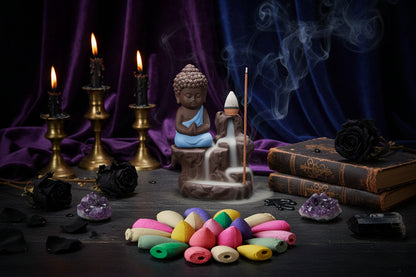 Little Monk Incense - Sorceress Sanctuary Green-Red-Blue-Yellow