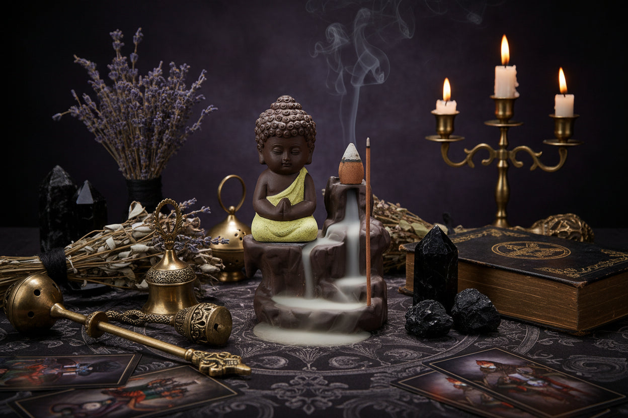 Little Monk Incense - Sorceress Sanctuary Green-Red-Blue-Yellow