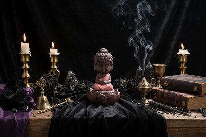 Lotus Buddha Incense - Sorceress Sanctuary Yellow-Beige-pink-Blue-primary color