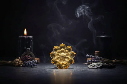 Lotus Incense Holder - Sorceress Sanctuary Yellow