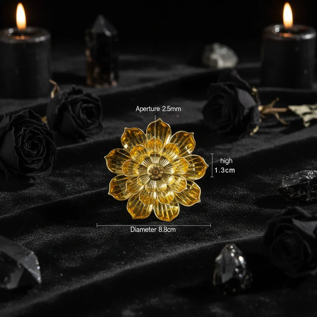 Lotus Incense Holder - Sorceress Sanctuary Yellow