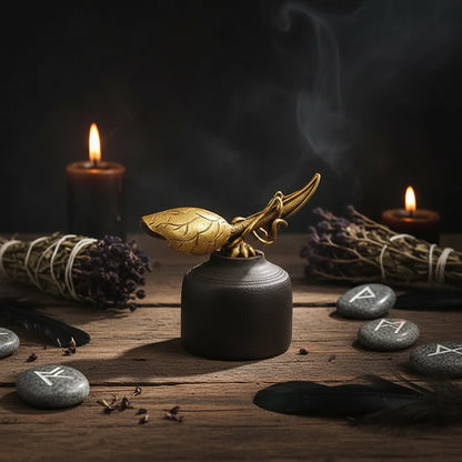 Lotus Spoon and Leaf Tea Shovel Tea Ceremony Decor Sorceress Sanctuary