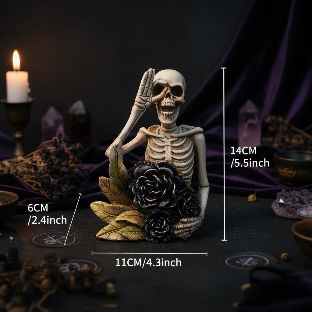 Dark Rose Skeleton - Sorceress Sanctuary Rose-Couple-Heart