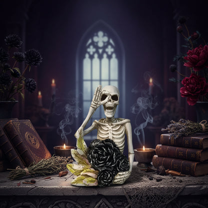 Dark Rose Skeleton - Sorceress Sanctuary Rose-Couple-Heart