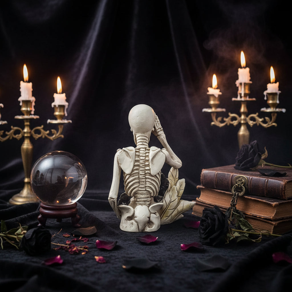 Dark Rose Skeleton - Sorceress Sanctuary Rose-Couple-Heart