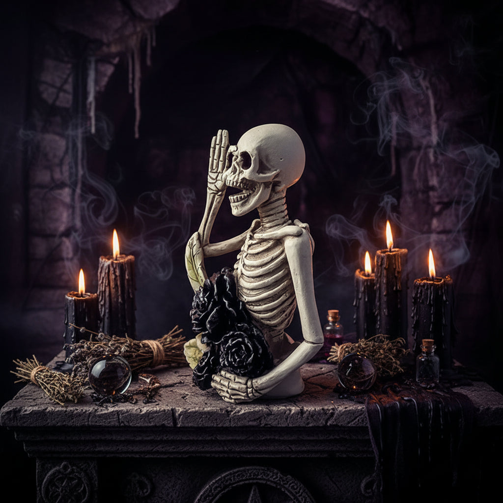 Dark Rose Skeleton - Sorceress Sanctuary Rose-Couple-Heart