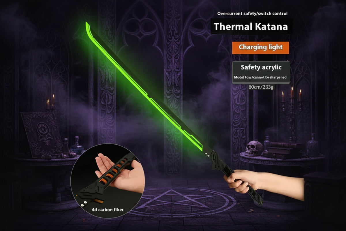 Luminous Samurai Sword - Sorceress Sanctuary White-Yellow-Green-Blue-Orange