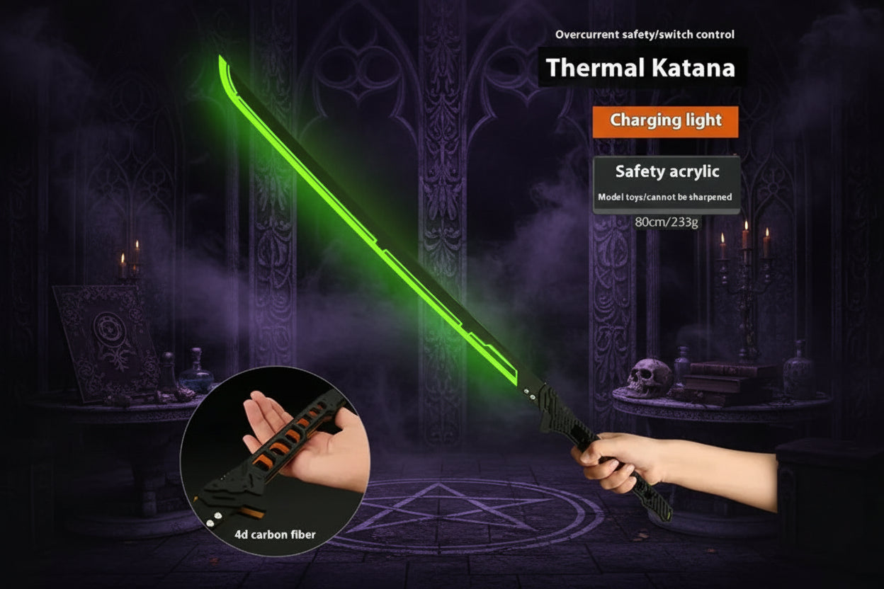 Luminous Samurai Sword - Sorceress Sanctuary White-Yellow-Green-Blue-Orange