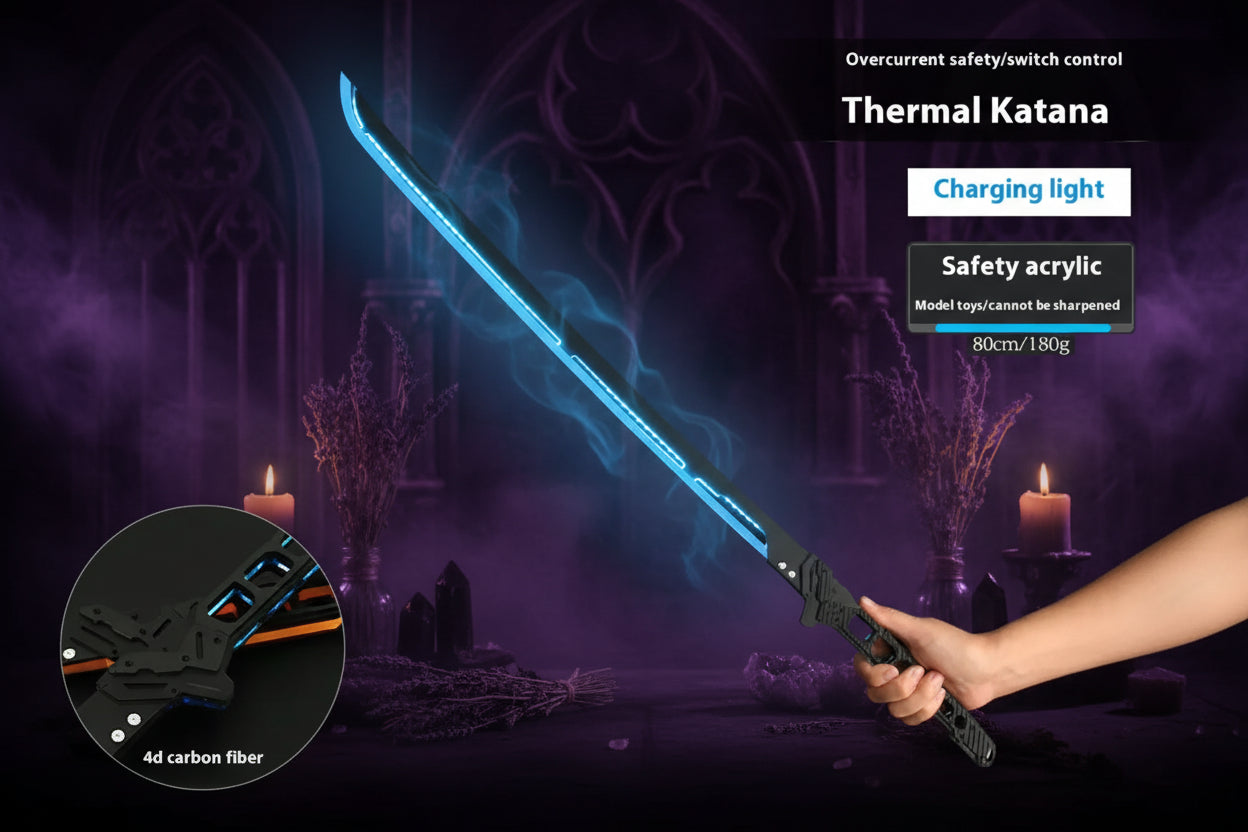 Luminous Samurai Sword - Sorceress Sanctuary White-Yellow-Green-Blue-Orange