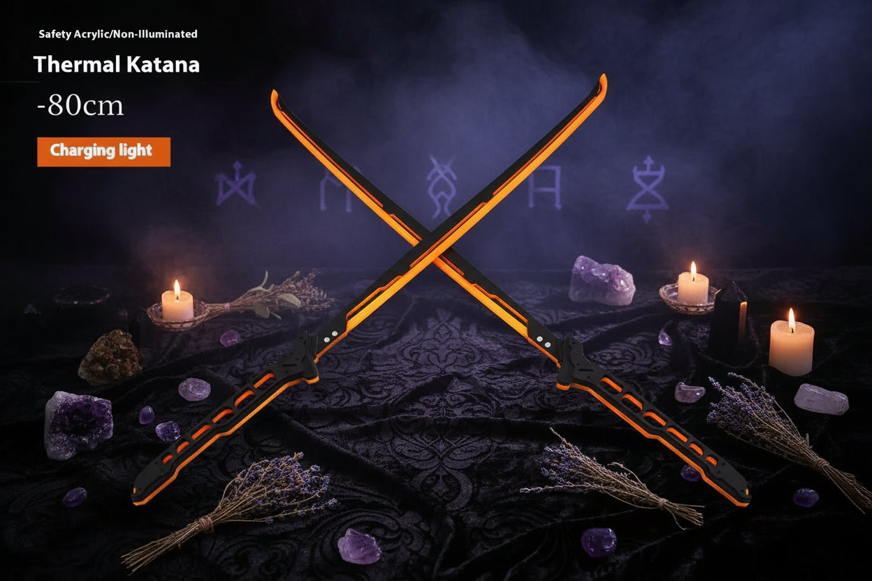 Luminous Samurai Sword - Sorceress Sanctuary White-Yellow-Green-Blue-Orange