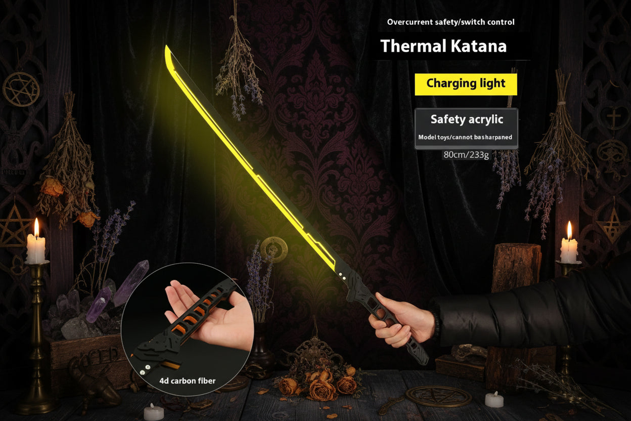 Luminous Samurai Sword - Sorceress Sanctuary White-Yellow-Green-Blue-Orange