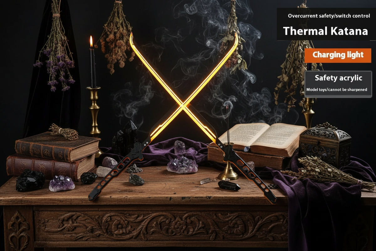 Luminous Samurai Sword - Sorceress Sanctuary White-Yellow-Green-Blue-Orange