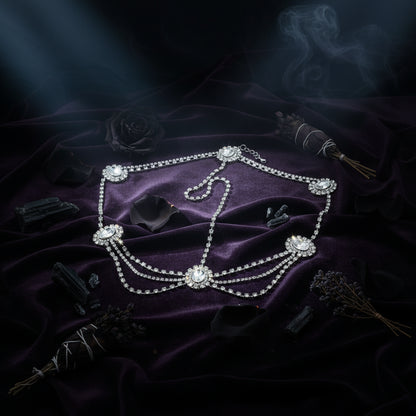 Gothic Rhinestone Hair Band Bridal Accessories Sorceress Sanctuary