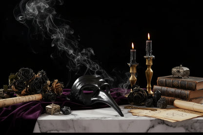 Luxury Venetian Masks - Sorceress Sanctuary Golden-Silver-Black