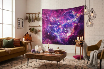 Magenta Galaxy Tapestry - Sorceress Sanctuary 150 100cm-150 130cm-150x200cm