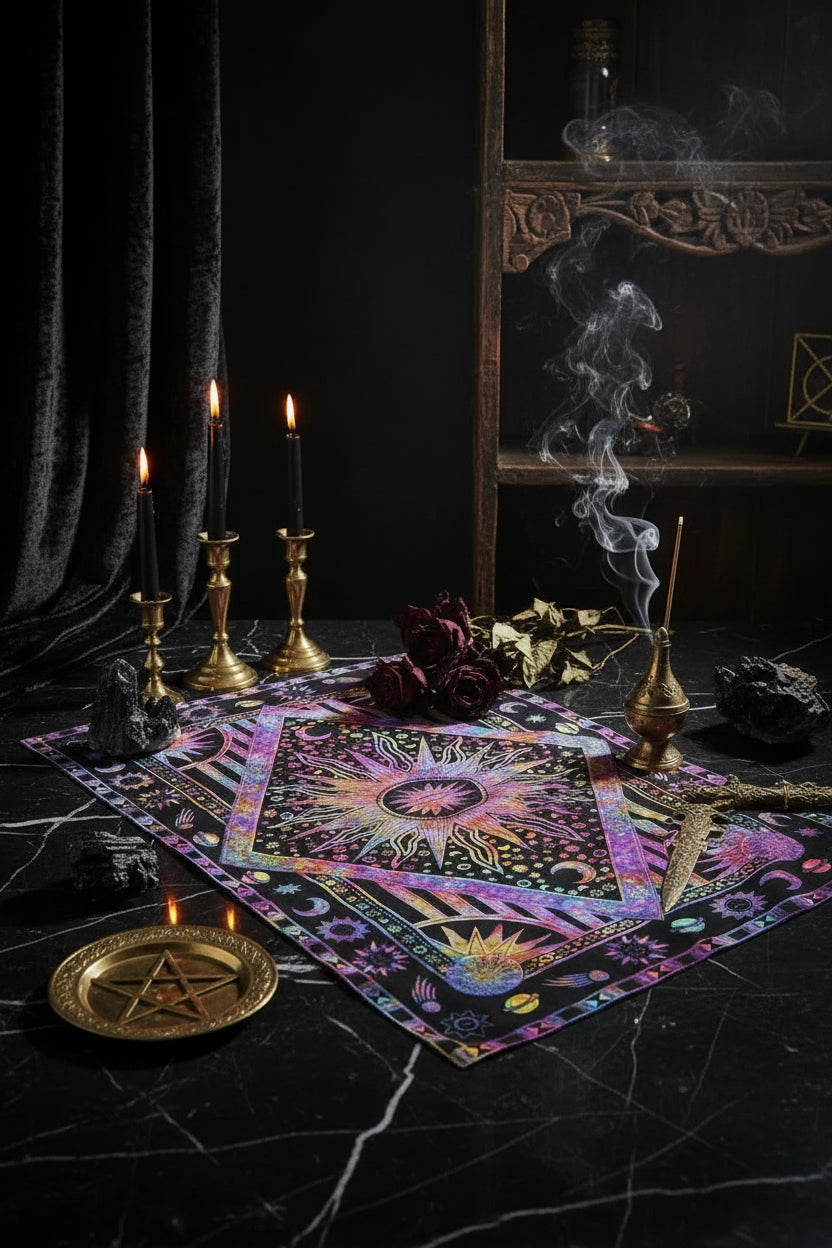 Magic Celestial Tapestry - Sorceress Sanctuary 150x100cm / Purple-150x130cm / Purple-150x200cm / Purple