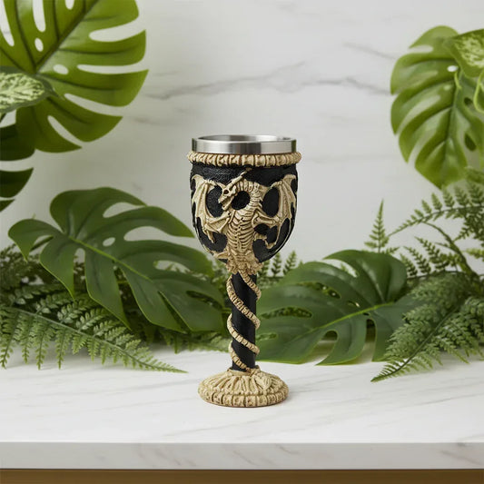 Magic Chalices - Sorceress Sanctuary Dragon Skeleton 1-Skull Face-Skeleton Hand-Mini Skulls-Wolf Head