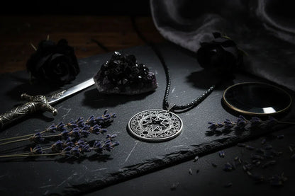 Magic Circle Necklace - Sorceress Sanctuary Silver-Copper-The ancient copper