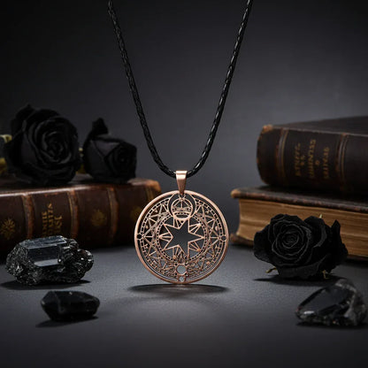 Magic Circle Necklace - Sorceress Sanctuary Silver-Copper-The ancient copper