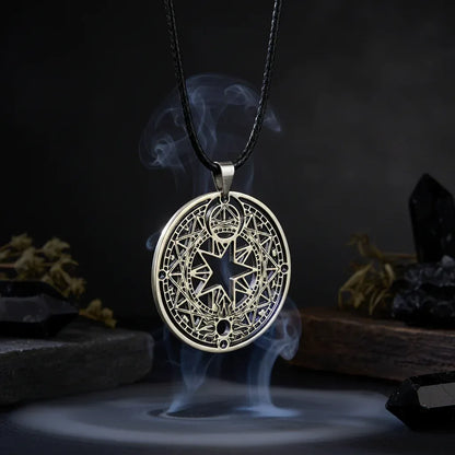 Magic Circle Necklace - Sorceress Sanctuary Silver-Copper-The ancient copper