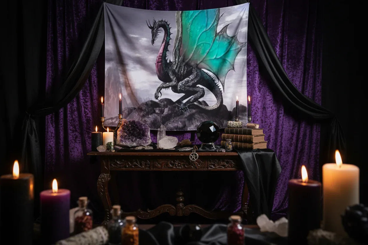 Magic Dragon Tapestry - Sorceress Sanctuary 150x100cm-150x130cm-150x230cm