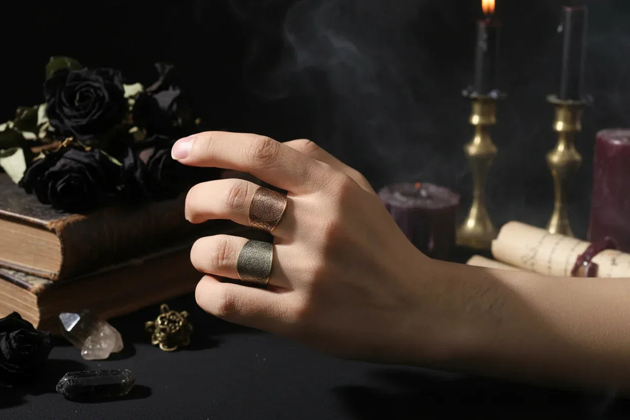 Magic Ring - Sorceress Sanctuary Red Copper / No10-Golden / No8-Steel Color / No9-Steel Color / No10-Red Copper / No8