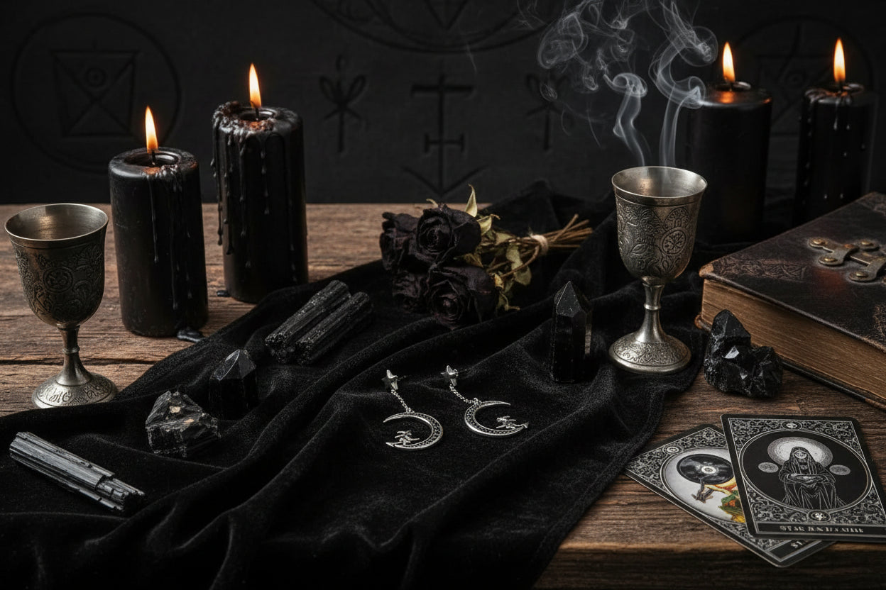 Magic Witch Earrings - Sorceress Sanctuary 925 Silver