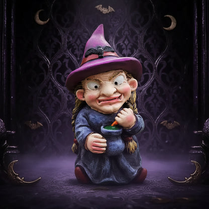 Magic Witch Sculpture - Sorceress Sanctuary Potion Witch / 5*5*10.5-Crystal Ball Witch / 5*5*10.5-Broom Witch / 5*5*10.5