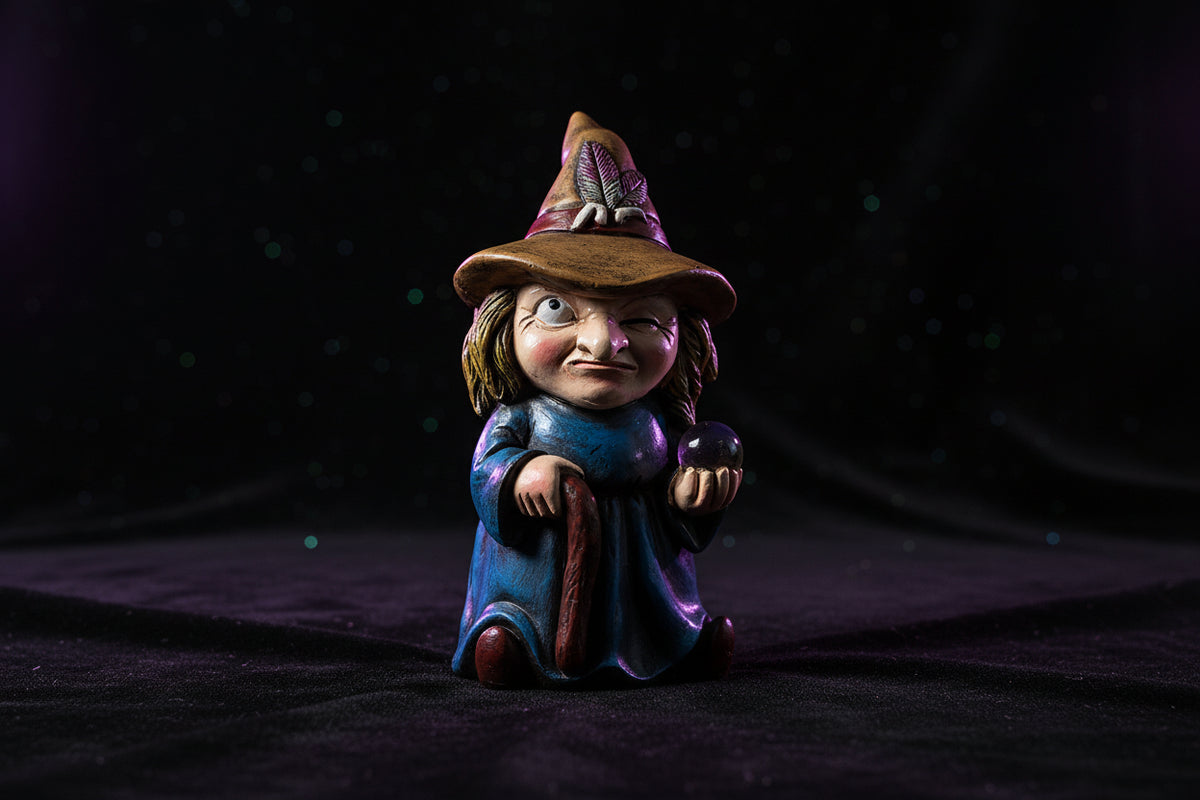 Magic Witch Sculpture - Sorceress Sanctuary Potion Witch / 5*5*10.5-Crystal Ball Witch / 5*5*10.5-Broom Witch / 5*5*10.5