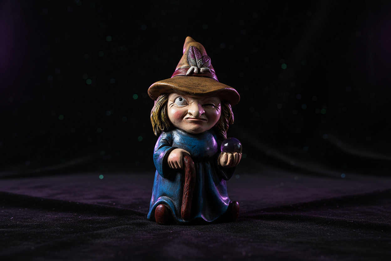 Magic Witch Sculpture - Sorceress Sanctuary Potion Witch / 5*5*10.5-Crystal Ball Witch / 5*5*10.5-Broom Witch / 5*5*10.5