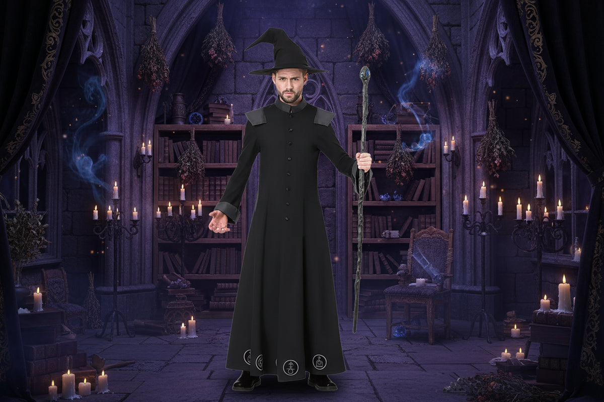Magical Wizard Costume - Sorceress Sanctuary black / L-black / M-black / XL