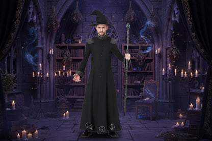 Magical Wizard Costume - Sorceress Sanctuary black / L-black / M-black / XL
