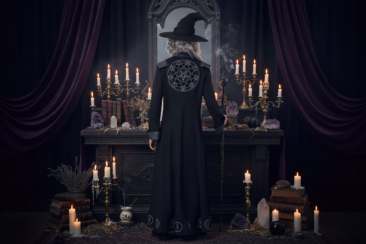 Magical Wizard Costume - Sorceress Sanctuary black / L-black / M-black / XL