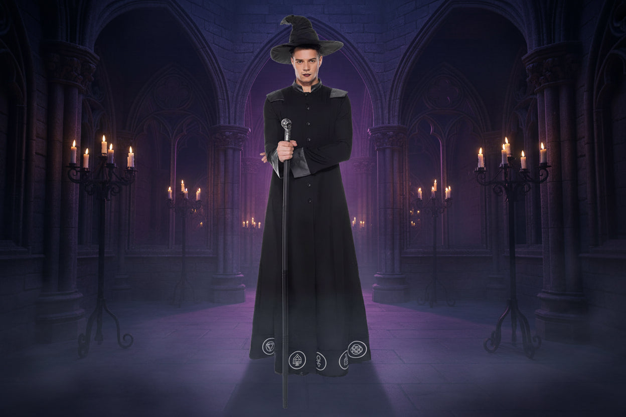Magical Wizard Costume - Sorceress Sanctuary black / L-black / M-black / XL