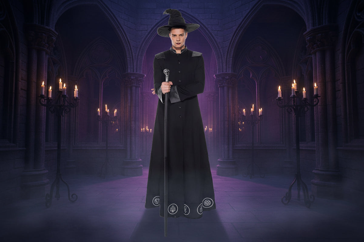 Magical Wizard Costume - Sorceress Sanctuary black / L-black / M-black / XL