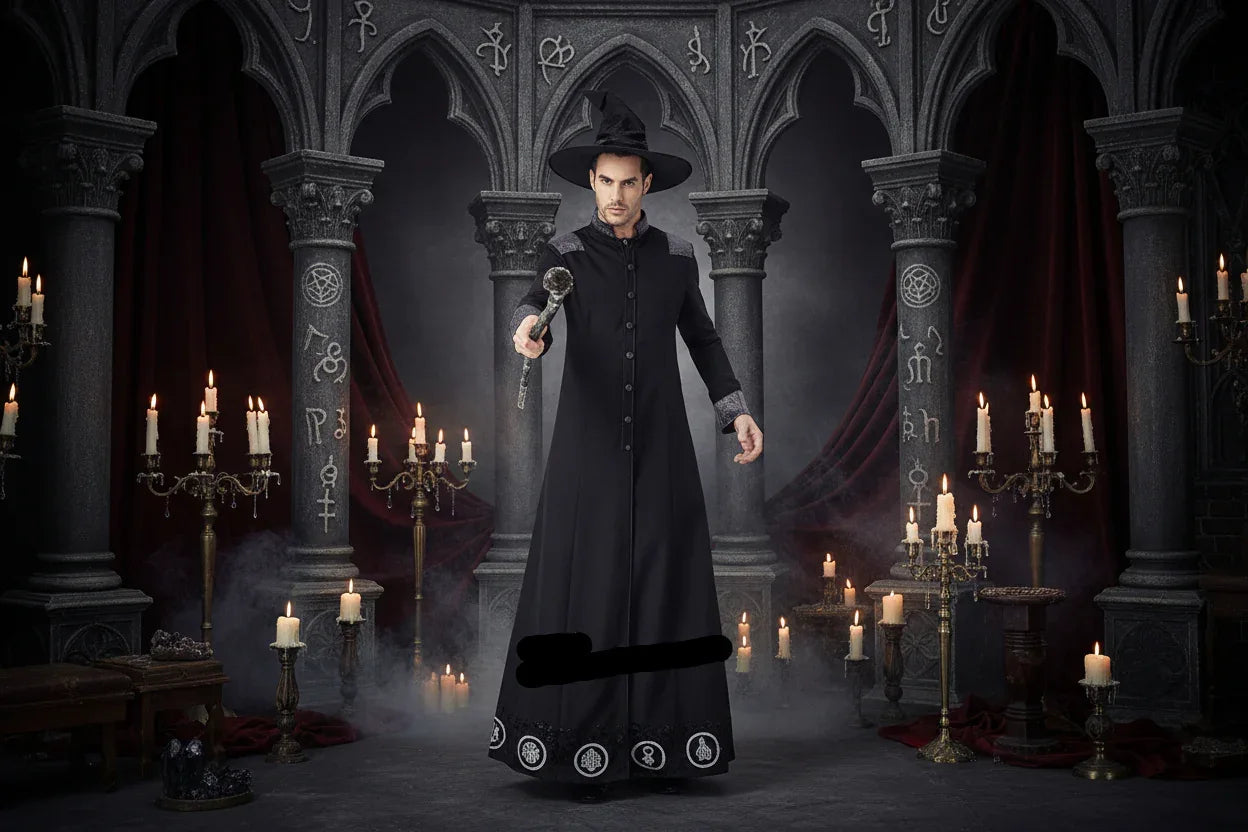 Magical Wizard Costume - Sorceress Sanctuary black / L-black / M-black / XL
