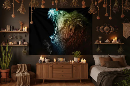 Majestic Lion Tapestry - Sorceress Sanctuary 150x200cm-150×100cm-150×150cm-150×130cm