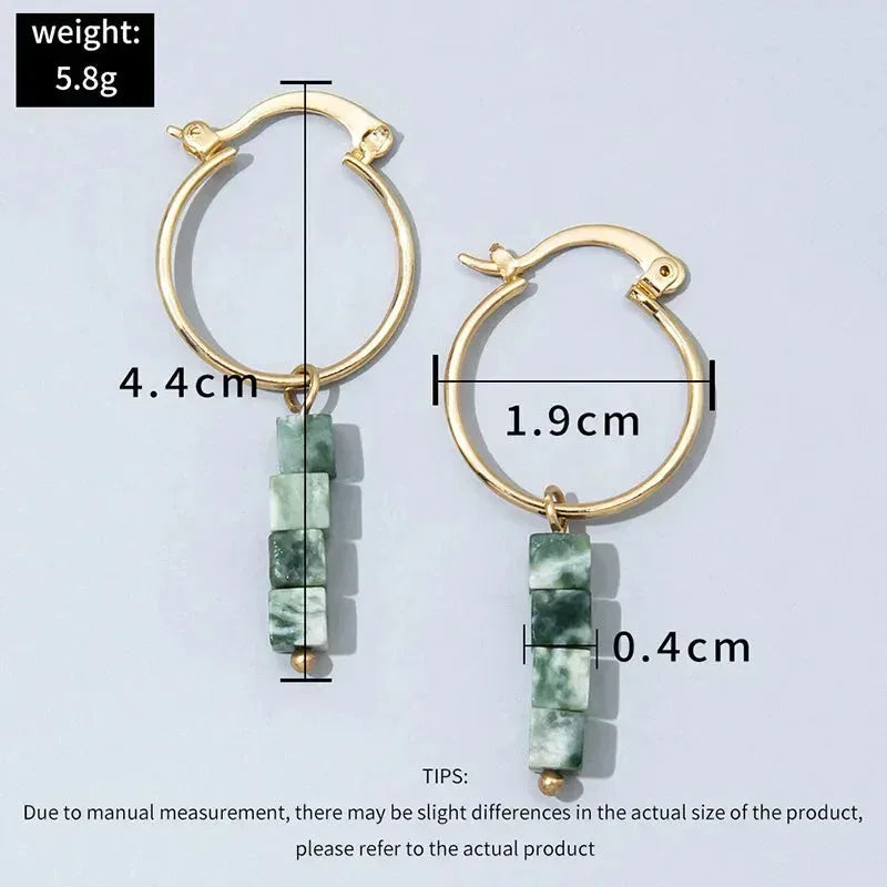 Malachite Earrings - Sorceress Sanctuary E1186