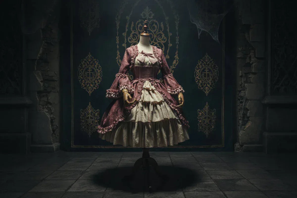 Medieval Court Dress - Sorceress Sanctuary Wine Red / S-Wine Red / M-Wine Red / L-Wine Red / XL-Wine Red / XXL
