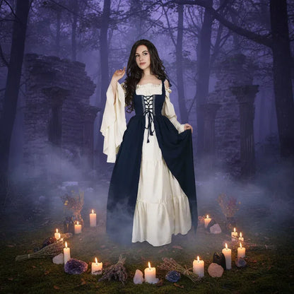 Medieval Dress - Sorceress Sanctuary Dark blue / S-Dark blue / M-Dark blue / L-Dark blue / XL-Dark blue / XXL
