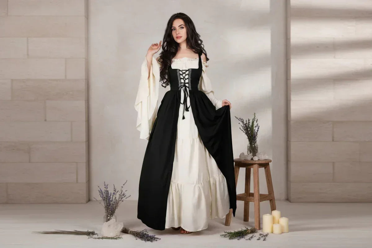 Medieval Dress - Sorceress Sanctuary Dark blue / S-Dark blue / M-Dark blue / L-Dark blue / XL-Dark blue / XXL